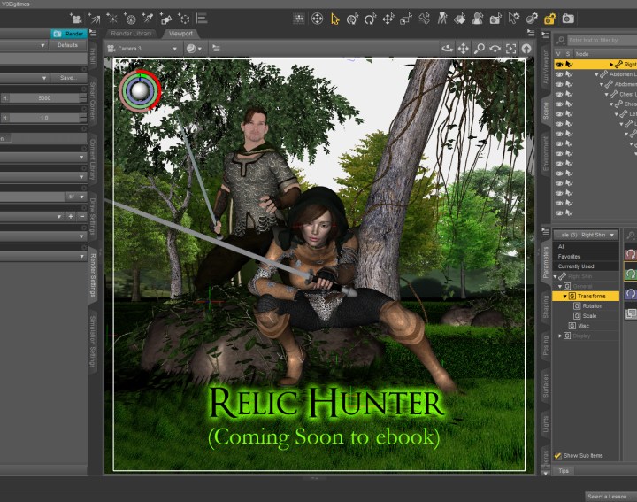 character study for relic hunter