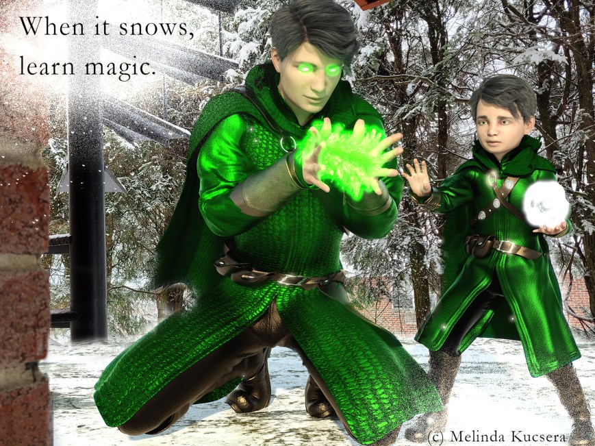 When it snows, learn magic
